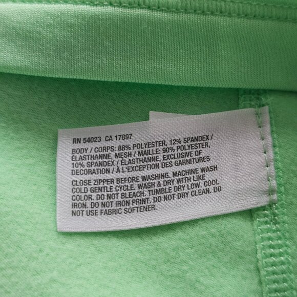 Like New! Worn ONCE - XS Gap Fit Quarter-Zip Pullover, Neon Green - Athletic Fit - Picture 11 of 11